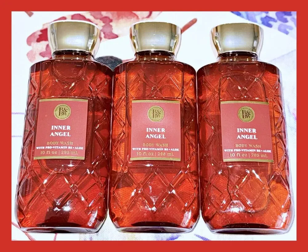Bath & Body Works Inner Angel 10oz Shower Gel Body Wash with Aloe B5 x3
